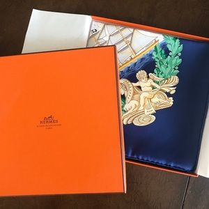 Hermès Silk Scarf “Balade Oceane”